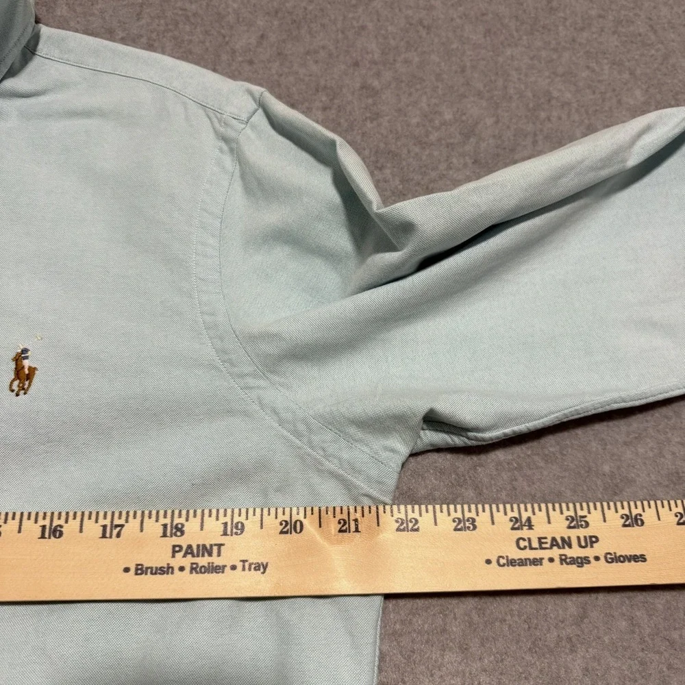 Polo Ralph Lauren Men Teal Classic Fit Long Sleeve Oxford Shirt Size M